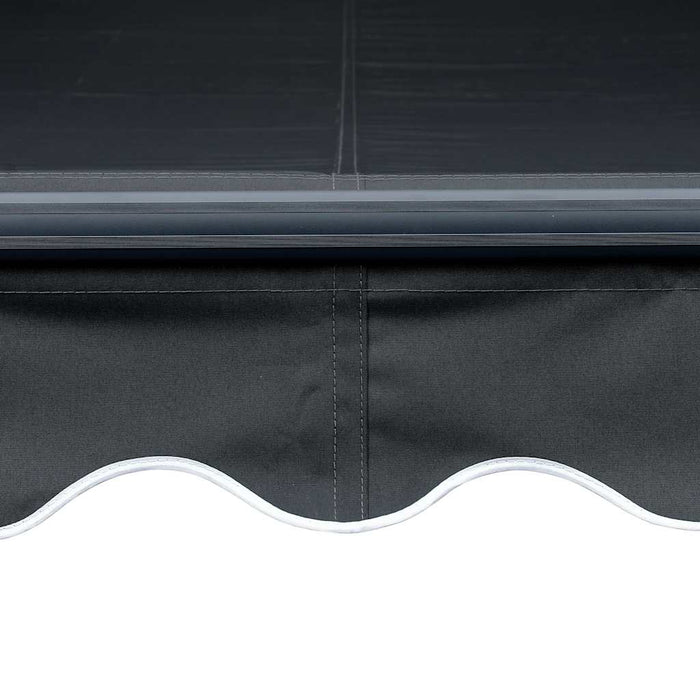Copertină retractabilă manual cu LED, antracit, 300 x 250 cm - WALTI WALTI