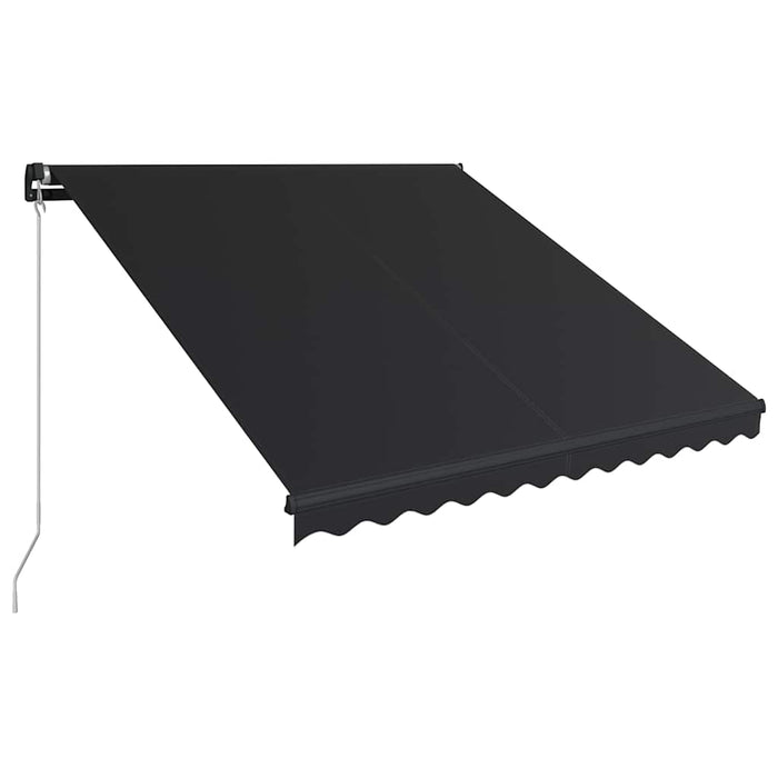 Copertină retractabilă manual cu LED, antracit, 350 x 250 cm - WALTI WALTI