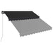 Copertină retractabilă manual cu LED, antracit, 350 x 250 cm - WALTI WALTI