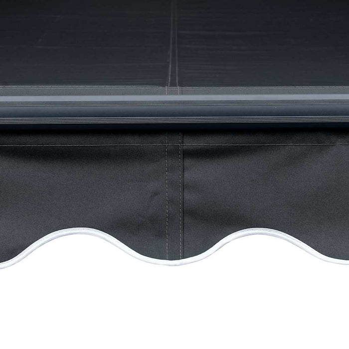 Copertină retractabilă manual cu LED, antracit, 350 x 250 cm - WALTI WALTI