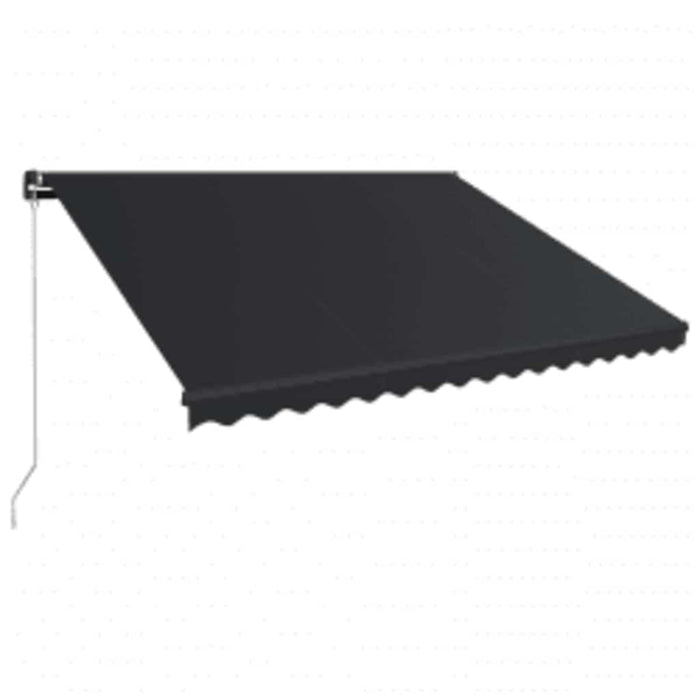 Copertină retractabilă manual cu LED, antracit, 450 x 300 cm - WALTI WALTI
