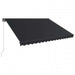 Copertină retractabilă manual cu LED, antracit, 450 x 300 cm - WALTI WALTI