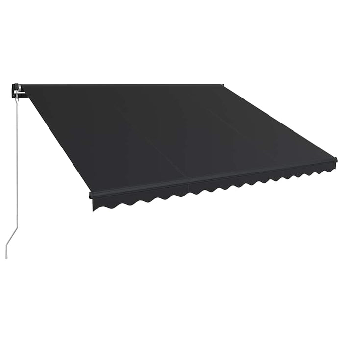 Copertină retractabilă manual cu LED, antracit, 450 x 300 cm - WALTI WALTI
