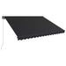 Copertină retractabilă manual cu LED, antracit, 450 x 300 cm - WALTI WALTI