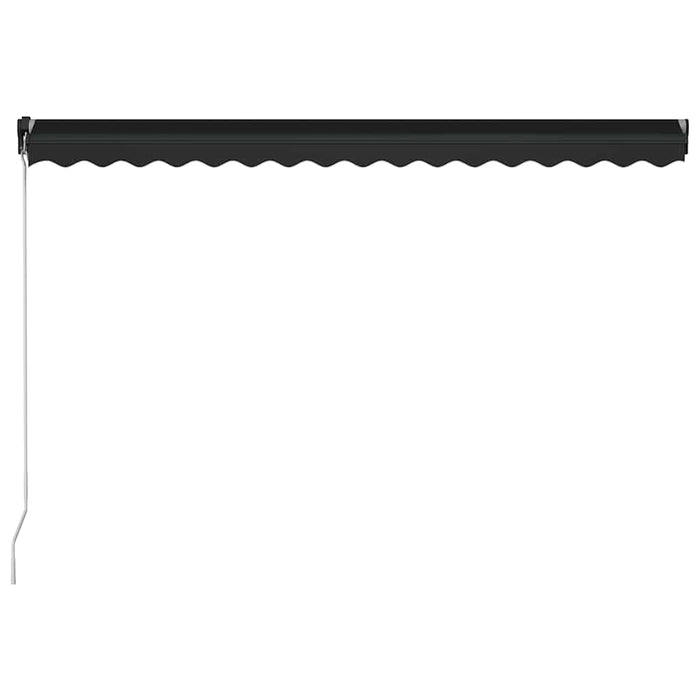 Copertină retractabilă manual cu LED, antracit, 450 x 300 cm - WALTI WALTI