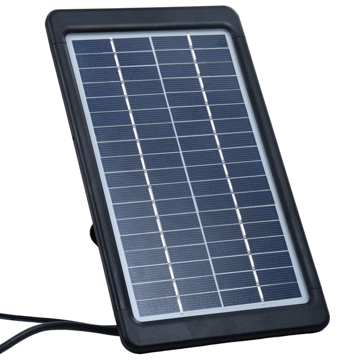 Copertină retractabilă manual LED, albastru și alb, 400x300 cm WALTI