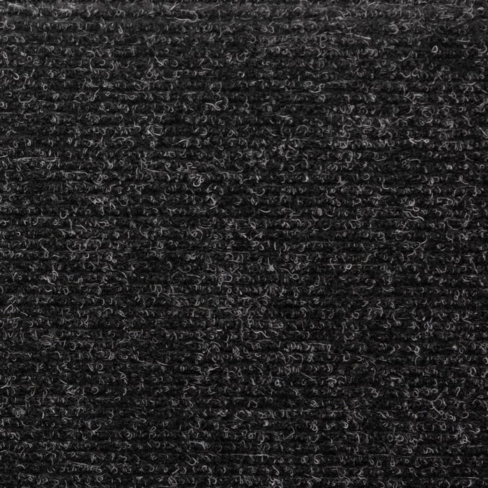 Covorașe scări autoadezive, 15 buc., 65x21x4 cm, margini dreptunghiulare negre WALTI