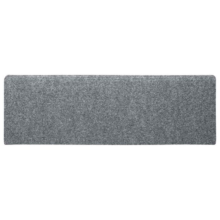 Covorașe autoadezive pentru scări, 15 buc., 65x21x4 cm, gri deschis, cu margini dreptunghiulare WALTI