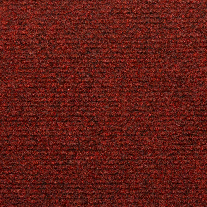 Covorașe pentru scări autoadezive, 15 buc., 65x21x4 cm, margini dreptunghiulare, roșu bordeaux WALTI