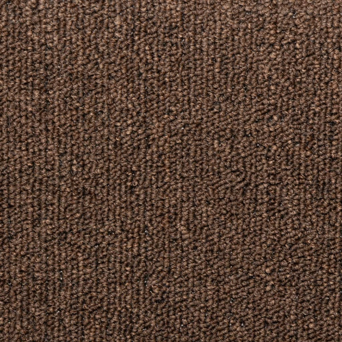 Covorașe pentru scări, 15 buc., 65x21x4 cm, maro, cu margini dreptunghiulare WALTI