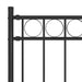 Gard de grădină ASSEN oțel 1,7x1,5 m negru - WALTI WALTI