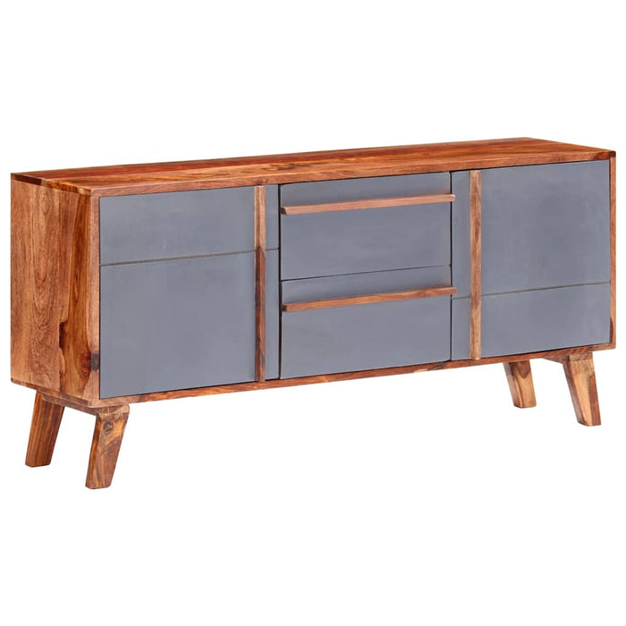 Dulap, gri, 120x30x55 cm, lemn masiv WALTI