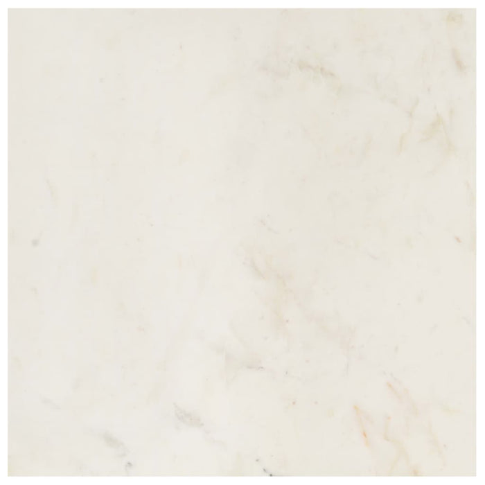 Măsuță de cafea alb 60x60x35 cm piatră naturală aspect marmură WALTI