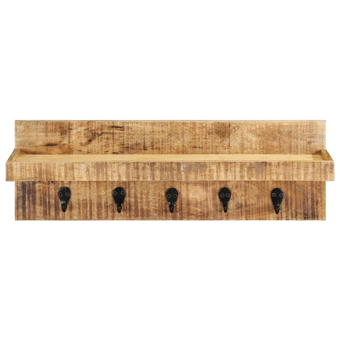 Cuier de haine de perete, 60 x 15 x 20 cm, lemn masiv de mango WALTI