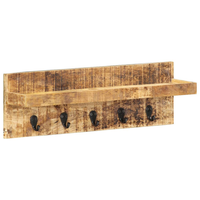 Cuier de haine de perete, 60 x 15 x 20 cm, lemn masiv de mango WALTI