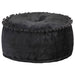 Fotoliu puf rotund, antracit, 40 x 20 cm, catifea - WALTI WALTI