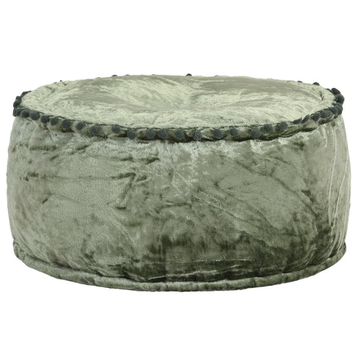 Fotoliu puf rotund, verde, 40 x 20 cm, catifea - WALTI WALTI