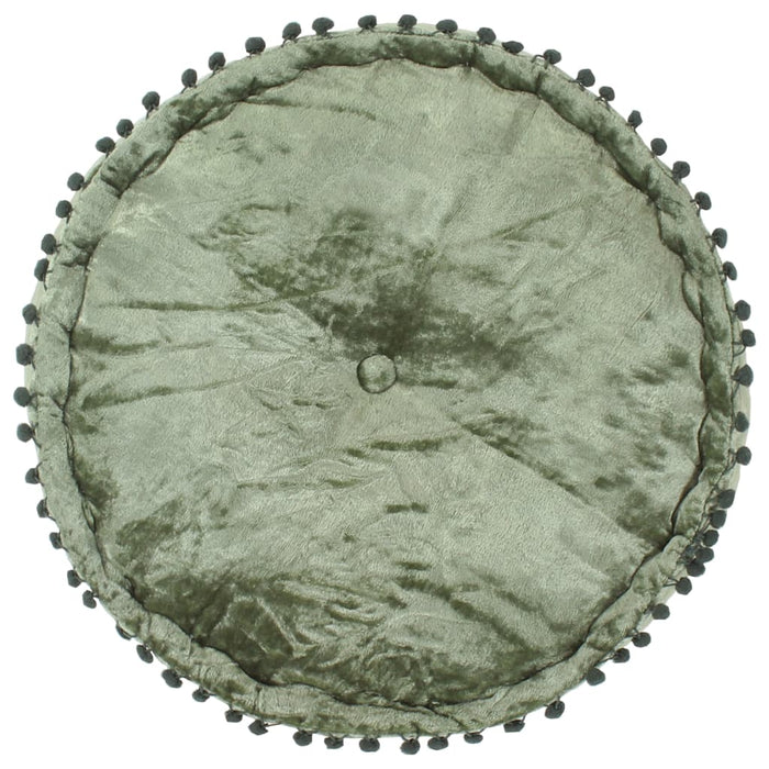 Fotoliu puf rotund, verde, 40 x 20 cm, catifea - WALTI WALTI