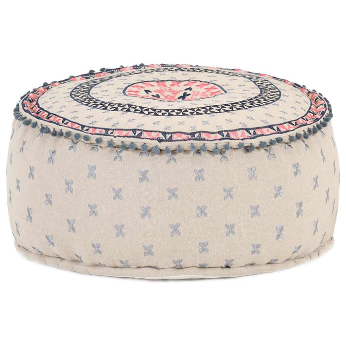 Taburet puf , 60x25 cm, multicolor, rotund WALTI
