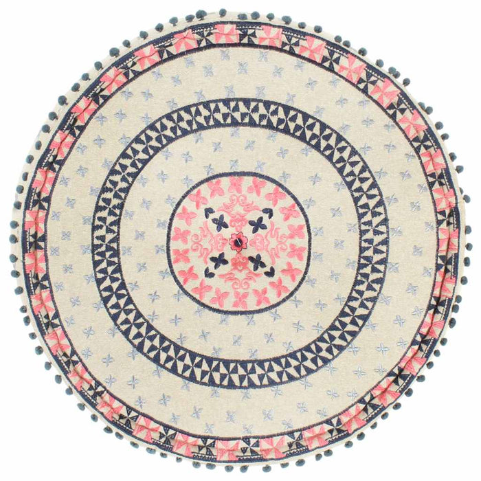 Taburet puf , 60x25 cm, multicolor, rotund WALTI