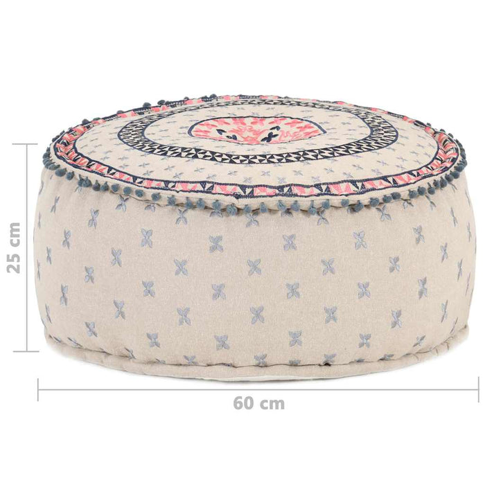 Taburet puf , 60x25 cm, multicolor, rotund WALTI