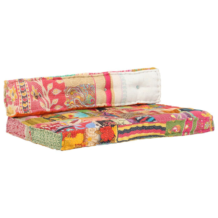Pernă pentru canapea din paleți, multicolor, textil, petice - WALTI WALTI