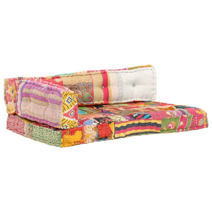 Pernă pentru canapea din paleți, multicolor, textil, petice - WALTI WALTI