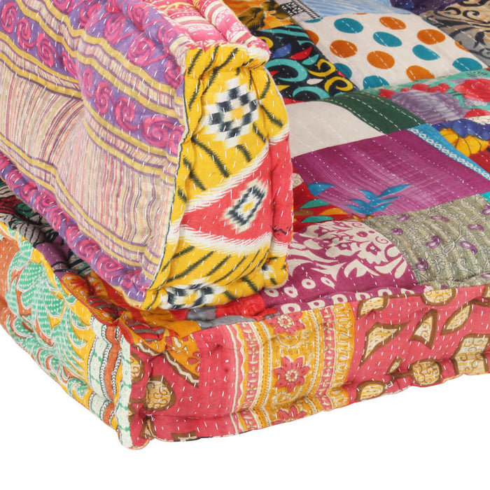 Pernă pentru canapea din paleți, multicolor, textil, petice - WALTI WALTI