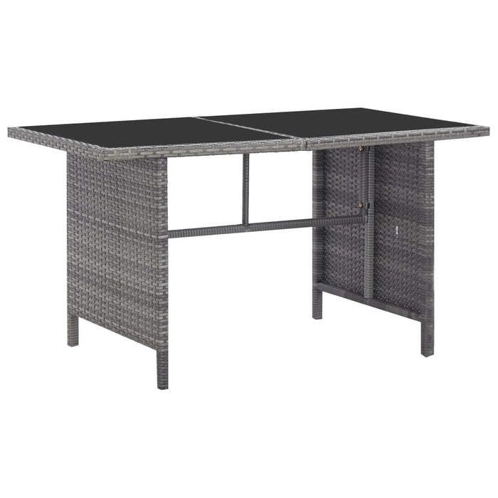 Set mobilier de exterior cu perne, 5 piese, gri, poliratan - WALTI WALTI