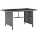 Set mobilier de exterior cu perne, 5 piese, gri, poliratan - WALTI WALTI