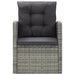 Set mobilier de exterior cu perne, 5 piese, gri, poliratan - WALTI WALTI
