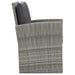 Set mobilier de exterior cu perne, 5 piese, gri, poliratan - WALTI WALTI