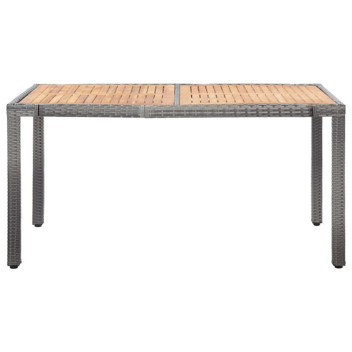 Set mobilier de grădină cu perne, 7 piese, gri, poliratan WALTI