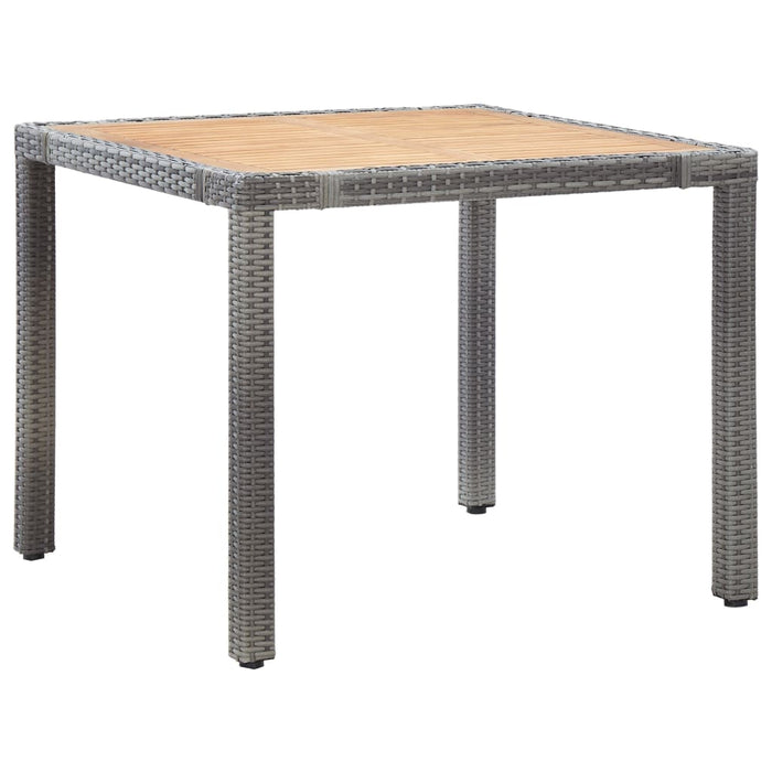 Set mobilier de grădină cu perne, 5 piese, gri, poliratan - WALTI WALTI