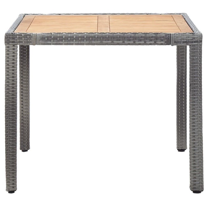 Set mobilier de grădină cu perne, 5 piese, gri, poliratan - WALTI WALTI