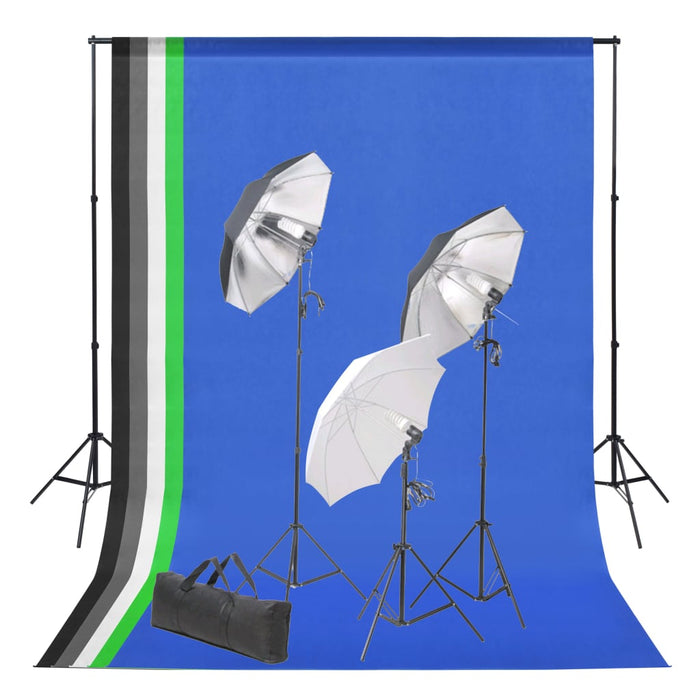 Kit studio foto cu fundal și set de iluminare - WALTI WALTI