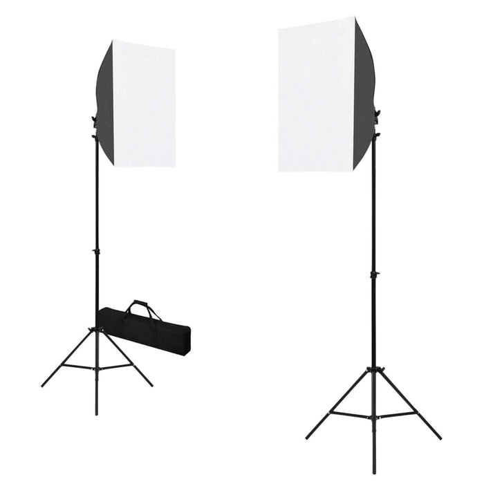 Kit studio foto cu lumini modelatoare și fundaluri - WALTI WALTI