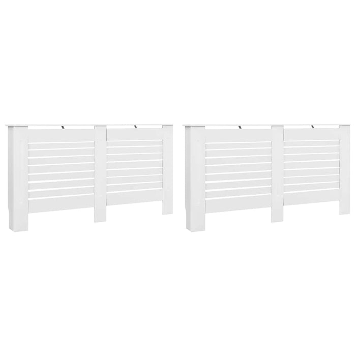 Măști de calorifer, 2 buc., alb, 152 x 19 x 81,5 cm, MDF - WALTI WALTI