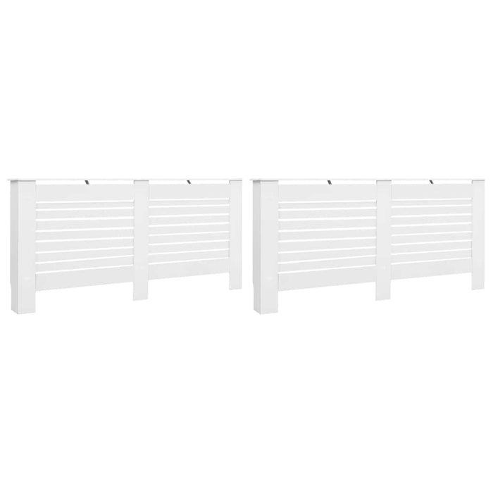 Măști de calorifer, 2 buc., alb, 172 x 19 x 81,5 cm, MDF - WALTI WALTI