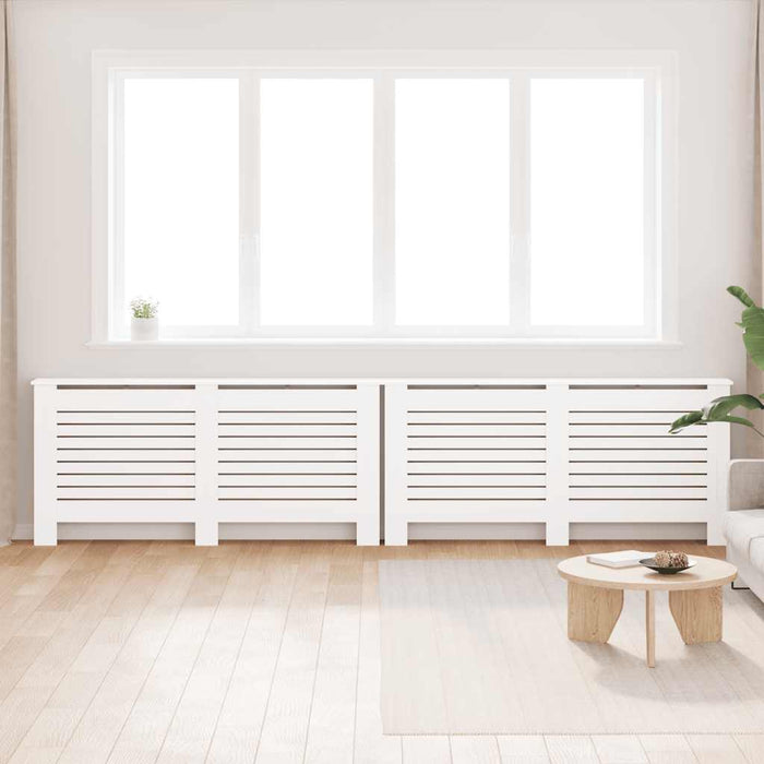 Măști de calorifer, 2 buc., alb, 172 x 19 x 81,5 cm, MDF - WALTI WALTI