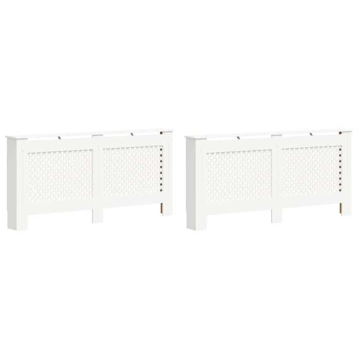 Măști de calorifer, 2 buc., alb, 172 x 19 x 81,5 cm, MDF - WALTI WALTI