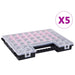 Cutii sortare 5 buc separatoare reglabile 385x283x50 mm plastic - WALTI WALTI