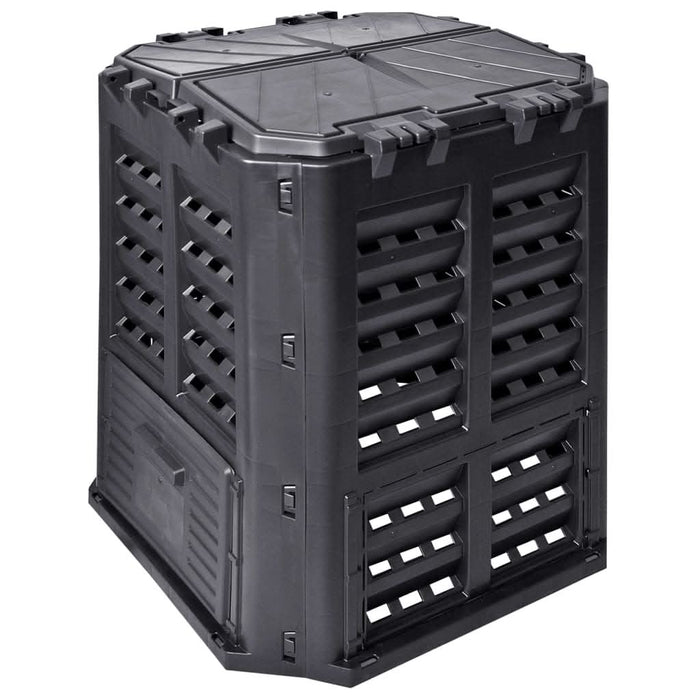 Compostor de grădină, negru, 68,9x68,9x83,9 cm, 360 L - WALTI WALTI