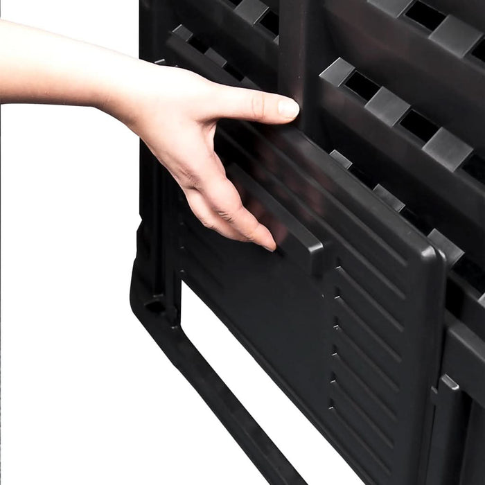 Compostor de grădină, negru, 93,3x93,3x80 cm, 480 L - WALTI WALTI