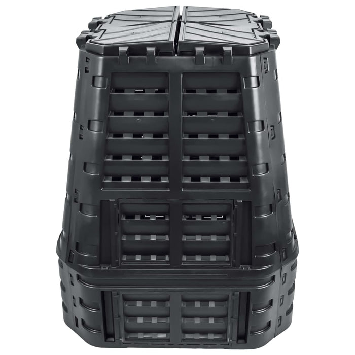 Compostor de grădină, negru, 93,3x93,3x113 cm, 740 L - WALTI WALTI