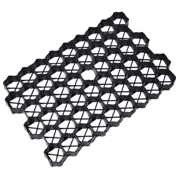 Grilaje de gazon, 16 buc., negru, 60x40x3 cm, plastic - WALTI WALTI