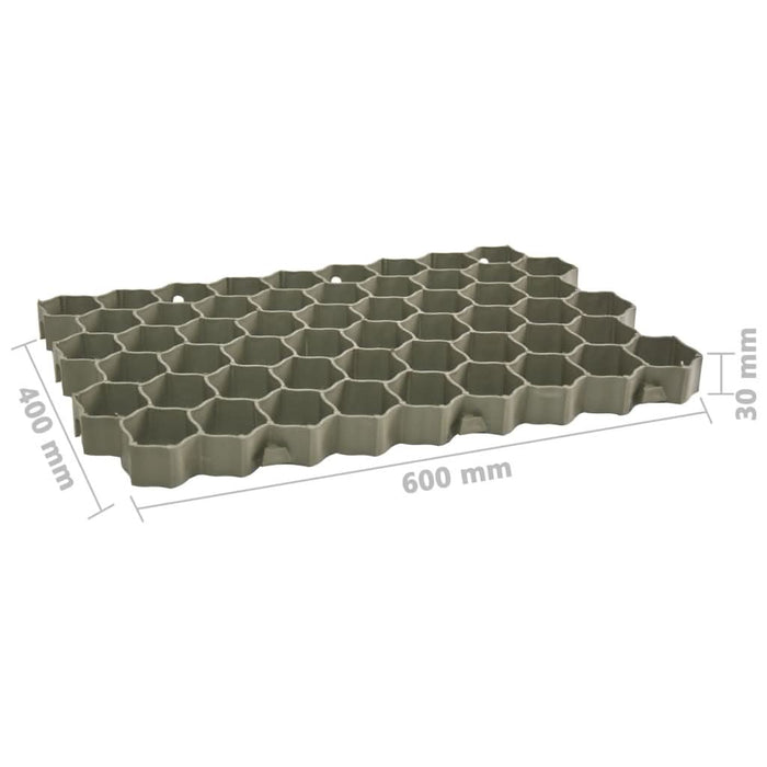 Grilaje de gazon, 16 buc., verde, 60 x 40 x 3 cm, plastic - WALTI WALTI