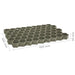 Grilaje de gazon, 16 buc., verde, 60 x 40 x 3 cm, plastic - WALTI WALTI