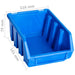 Cutii de depozitare stivuibile, 20 buc., albastru, plastic - WALTI WALTI