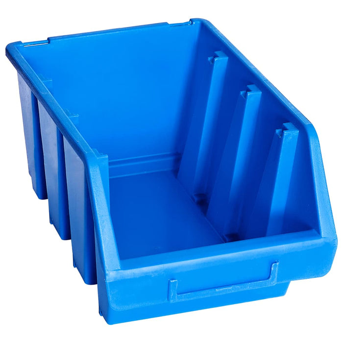 Cutii de depozitare stivuibile, 20 buc., albastru, plastic - WALTI WALTI